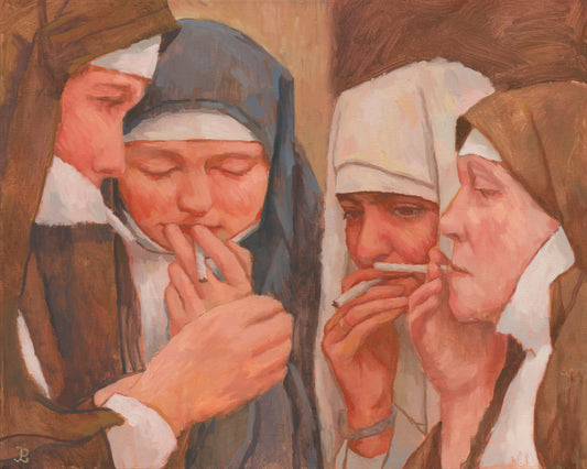 Smoking Nuns (print)